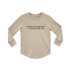 FEELING CUTE BOYS LONG SLEEVE BEIGE